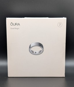 Oura Ring Gen 4 - Silver- Size 7 (Light Scratching). ]