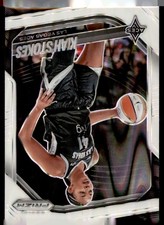 2025 Panini Prizm WNBA #58 Kiah Stokes White Seismic Prizms