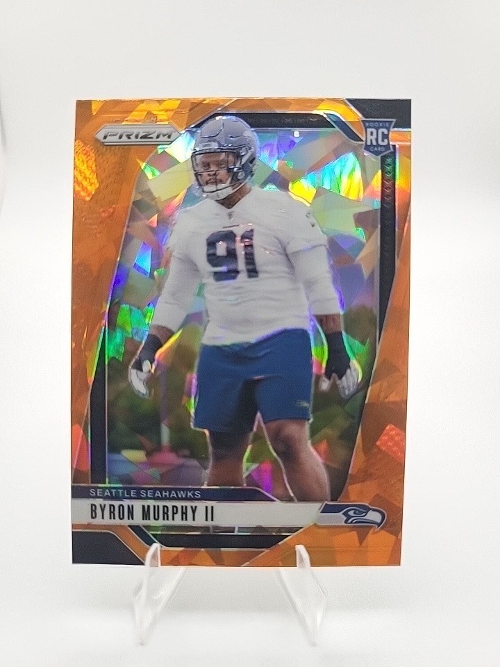 2024 Panini Prizm - Rookies Byron Murphy II #317 Orange Ice Prizm (RC)