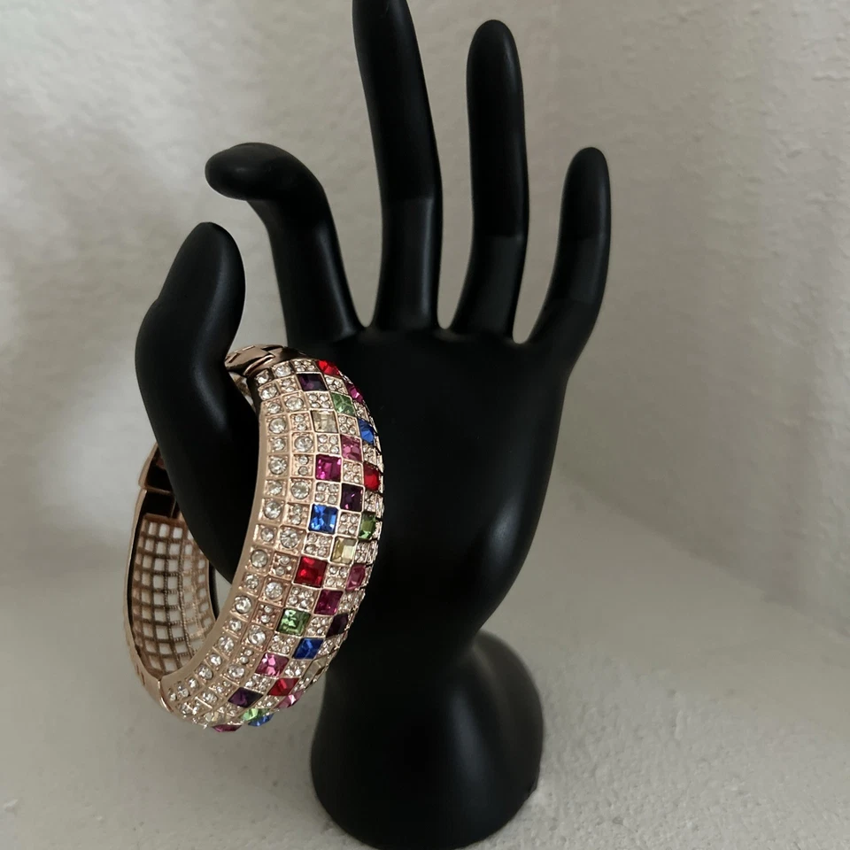 Brazalete Brazalete Tono Oro Rosa Con Cristales Swarovski Foto 2 de 4