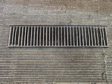 RELN 20" x 4.5" Ductile Iron Channel Drain Grate Heavy-Duty Black –Class C