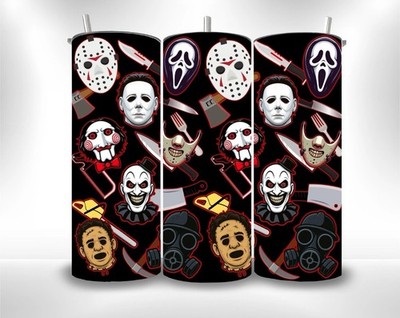 20 Unzen Becher Horror Maske Halloween Slasher Jason Voorhees Terrifier Myers Geschenke