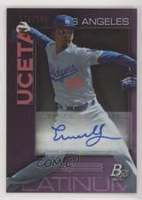 2020 Bowman Platinum Wal-Mart Top Prospects Purple 178/199 Edwin Uceta Auto h3a