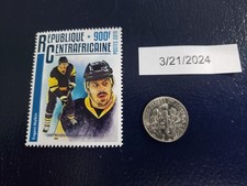 Timbre Evgeni Malkin Pittsburgh Penguins LNH 2019 République Centrafrique