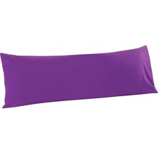Soft Body Pillow Case 20x54, Microfiber Cover, Envelope, Purple