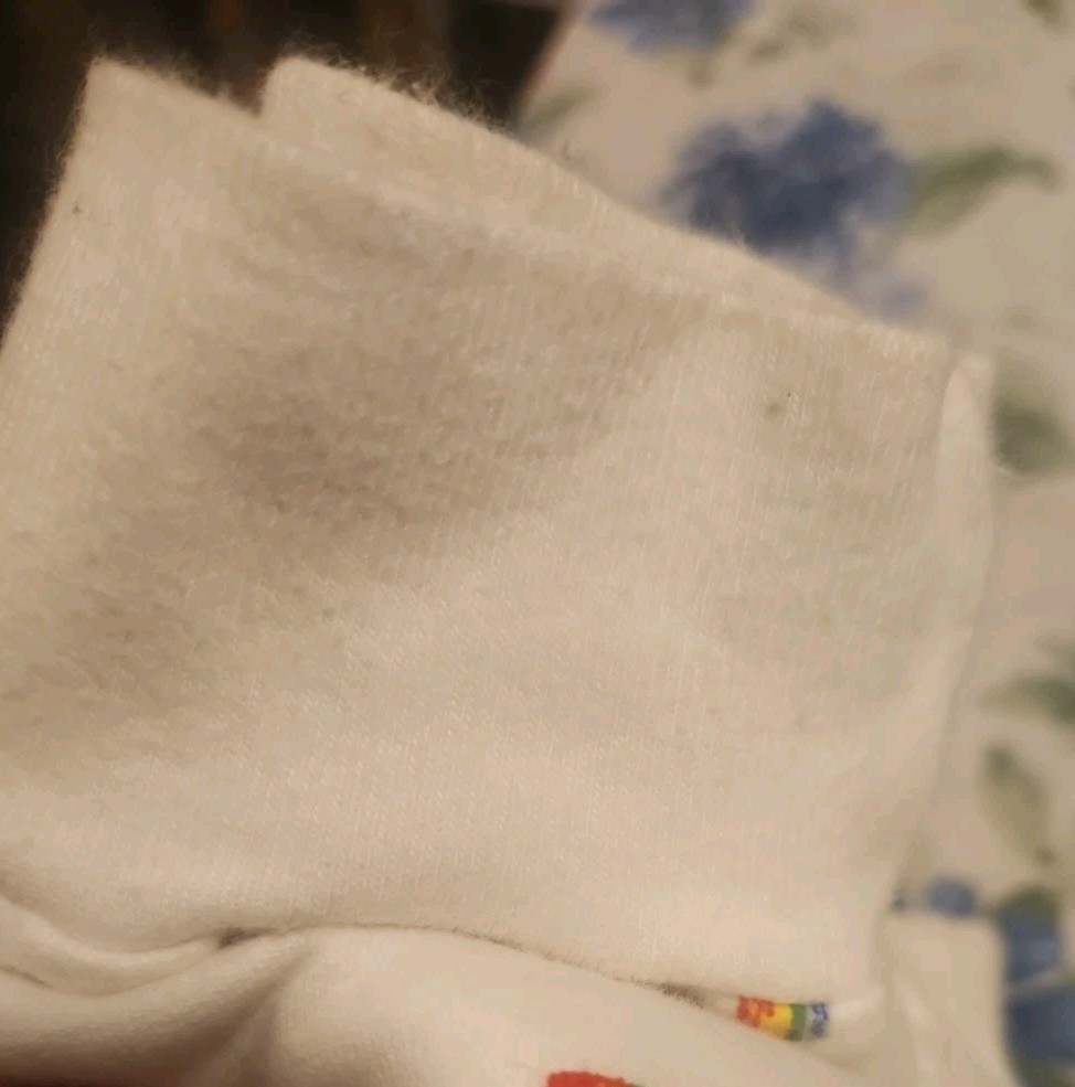 American Apparel Hoodie F497 XLarge White Rainbows Full Zip  EUC #pride image 4
