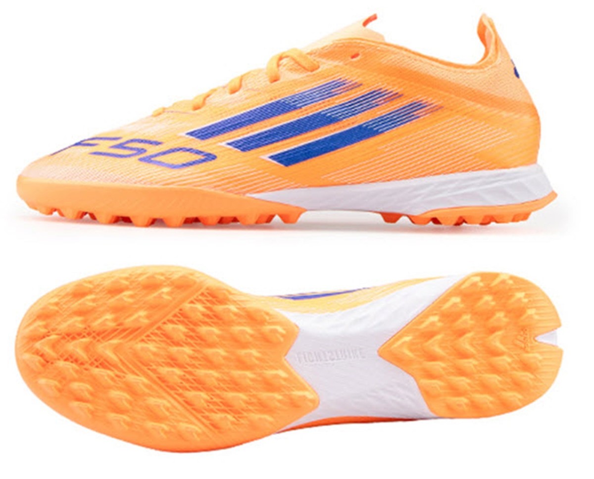 Adidas Men F50 Pro TF Cleats Futsal Orange Soccer Boot Spike