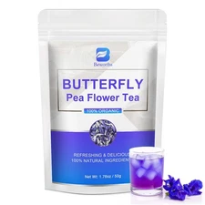 Butterfly Pea Flower Tea Pyramid Tea Bags Clitoria ternatea Premium