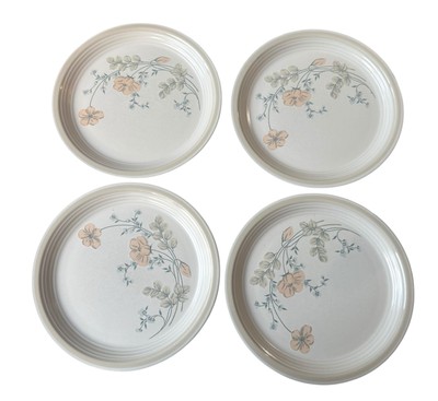 The Cellar Round Dinner Plates 10.5'' RH Macy Peach Flower Japan FW-1240 Set Of 4