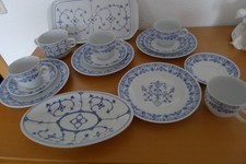 Strohblume, Konvolut, 4 Gedecke, 1 Suppentasse, 2 Schalen, von Kahla