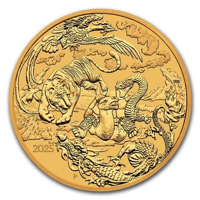 2025 Australia 1 oz Gold Chinese Myths & Legends Four Guardians | eBay