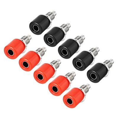 5 Pairs Binding Post M6 Thread Amplifier Connector Banana Plug Socket
