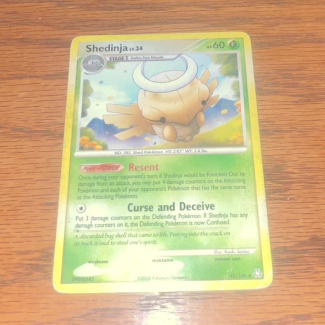 Pokémon Shedinja 10/146 Regular Stage 1 Rare 60HP Legends Awakened Card English