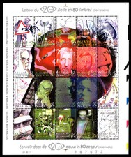 BELGIUM - 2001 JOURNEY THROUGH THE 20th CENTURY : SCIENCE & TECHNOLOGY M/S MNH