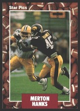 Merton Hanks #48 1991 Star Pics Iowa Hawkeyes