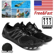Male Quick Drying Aqua Shoe Men's Beach Water Shoes Non-slip for Water Sport US