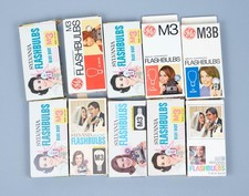 10 packs of M3/M3B GE and Sylvania Camera Flash Bulbs 120 bulbs