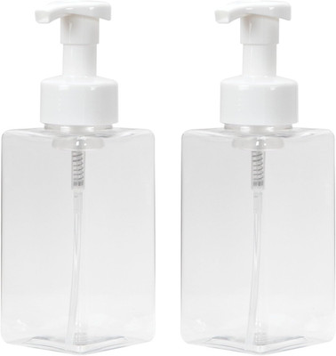 Foaming Soap Dispenser, Refillable Plastic Pump Bottles for Liquid Hand Soap, 15