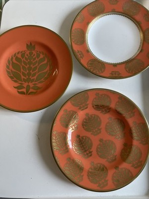 Royal Crown Derby Bristol Belle kleiner Teller x drei orange