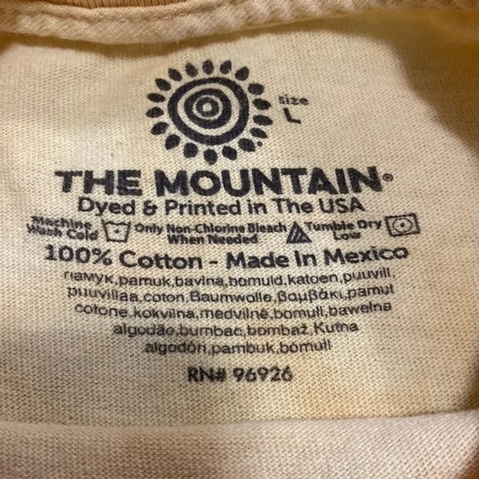 Camiseta The Mountain Yellow Golden Retriever perro cara grande manga corta juvenil talla L Foto 3 de 4