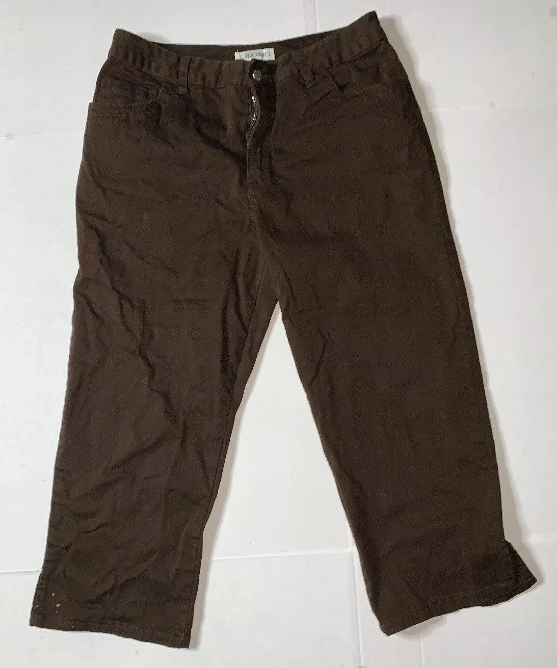 Preowned- Cherokee Skinny Stretch Mid Rise Capris Womens (Size 10)