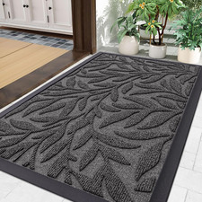 Front Door Mat Entrance Natural Rubber Trap Dirt and Moisture Non-Slip Doormats