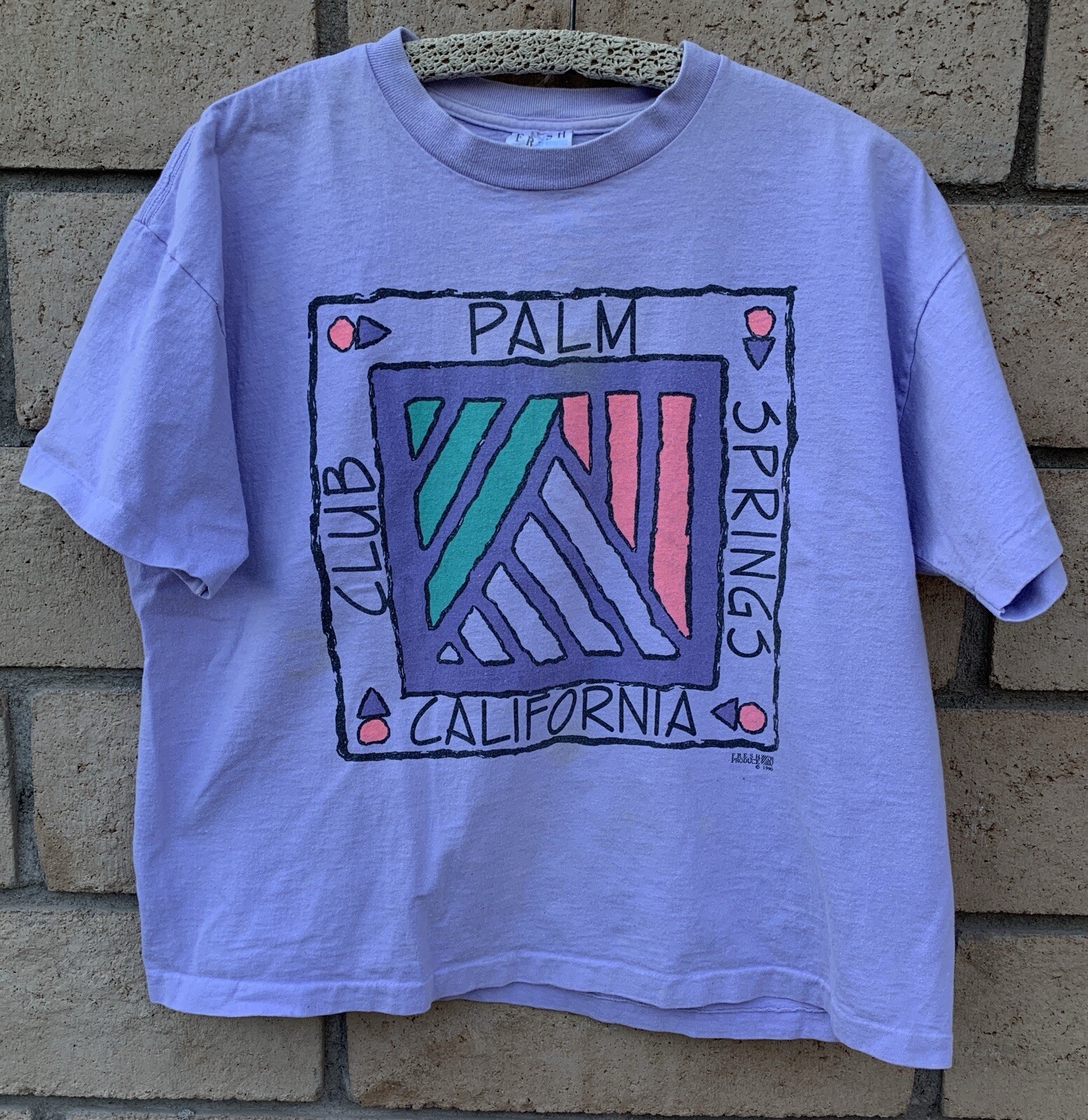 Vintage Club Palm Springs California One Size Crop Top T Shirt One Size 1990s image 9