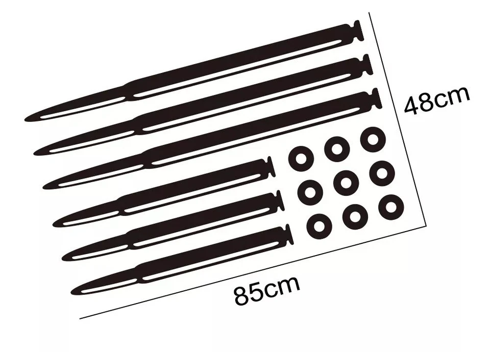 Для Jeep Compass Wrangler Дизайн Пули Графика Автомобиль Капот Наклейки Наклейки Наклейки Новые - Изображение 4 из 4