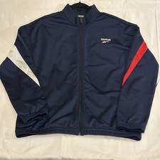 Reebok Track Jacket, Men s Full-Zip Stretch B...