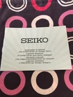 Seiko Garanzia Worldwide and Istructions Analogue Booklet Istruzioni 1990 NUOVE