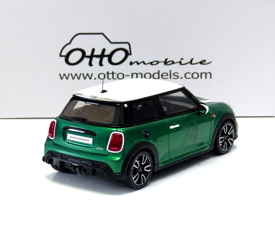Mini Cooper (F56) JCW John Cooper Works #74 2023 Green IV 1:18 OT1098 OttOmobile - Image 4 of 4