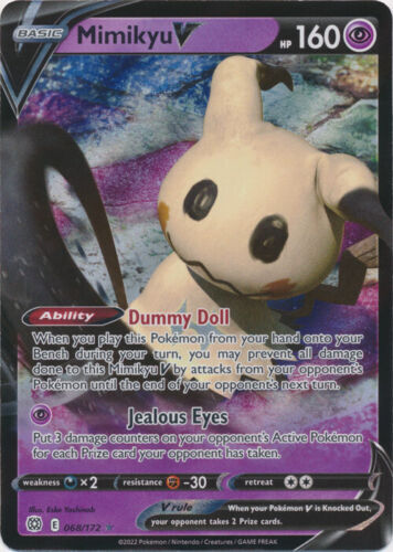 Mimikyu V - 068/172 Ultra Rare Brilliant Stars NM Pokemon TCG