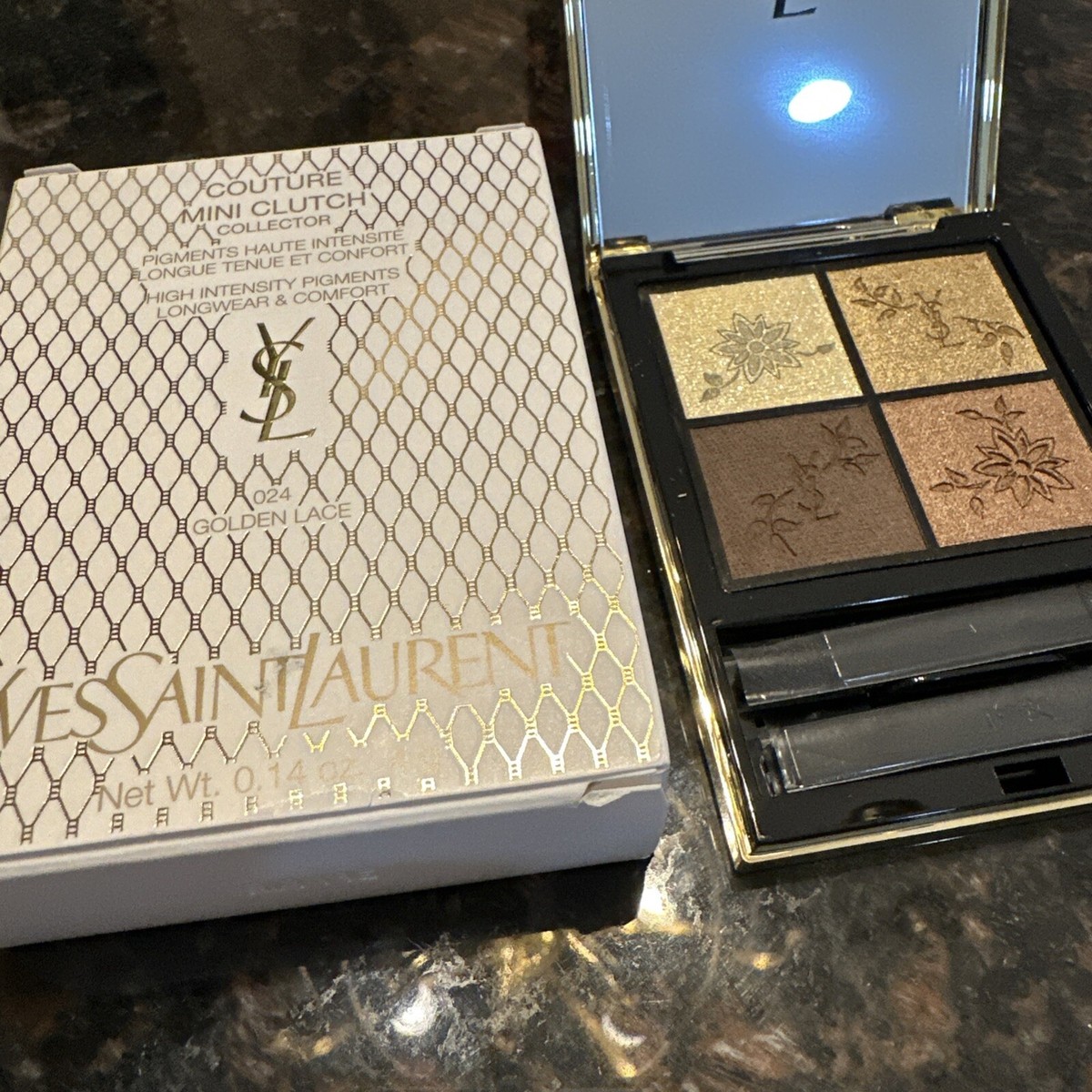 YSL アイシャドウパレット 024 GOLDEN LACE 2024年秋新作アイシャドウパレット】クチュール ミニ クラッチ