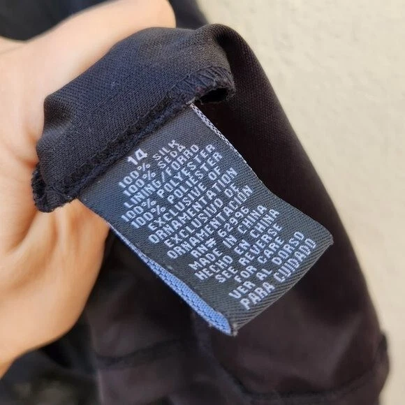 VETEMENTS Abito fazzoletto vintage Dressbarn collezione donna Y2K 100% seta rosetta 14