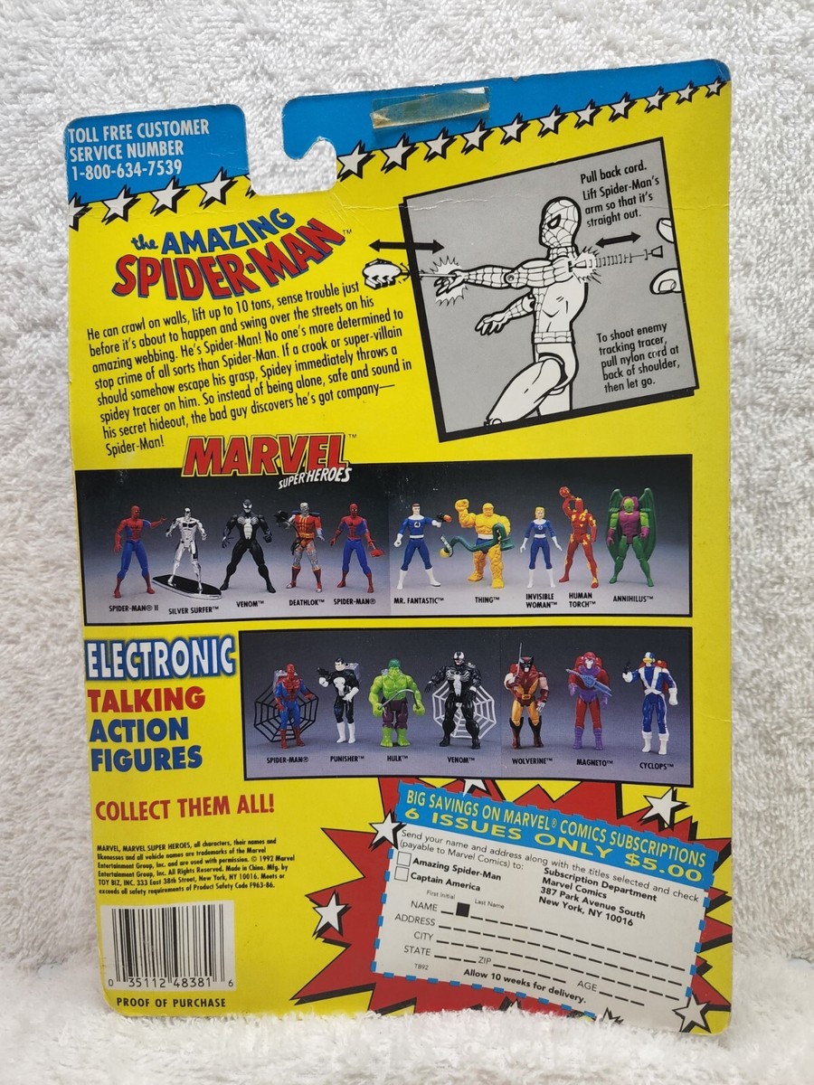 1992 Marvel Super Heroes the Amazing Spider-Man. | eBay