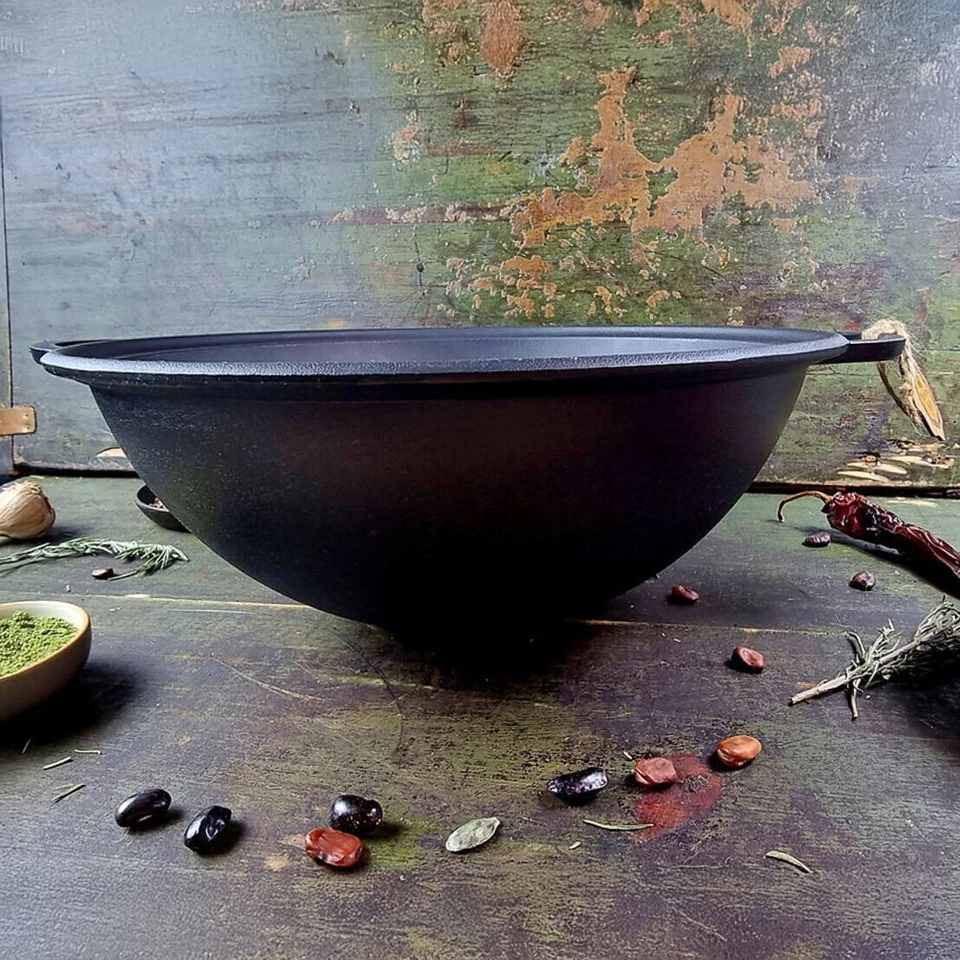 8 L Maysternya Cast Iron Kazan Cauldron Pilaf Lagman Plov Kazan Чугунный Казан - Image 3 of 4