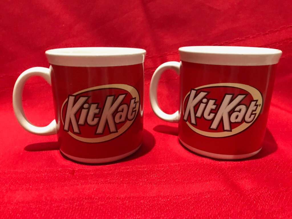 Hersey's Kit Kat Coffee Mug Drinking Cup Set of 2 eBay