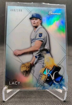 2021 Bowman Sterling Refractor /199 #BSP-4 Asa Lacy Royals Baseball Card