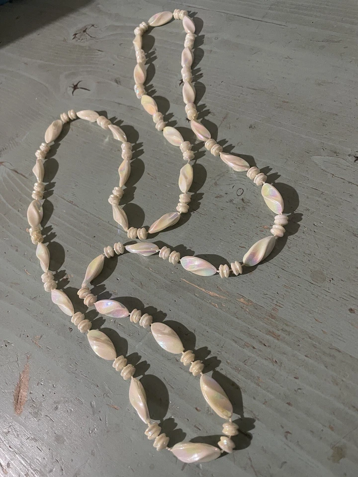 Collana Lunga da donna Perle Bianco fluorescente Madreperla Australian Made - Immagine 4 di 4