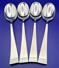 Set of 4 Wallace Satin Oasis Tablespoons/Soup 18/0 Satin Stainless Flatware