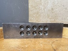 Vintage Tungsten Wire Drawplate Round-Shaped Holes 