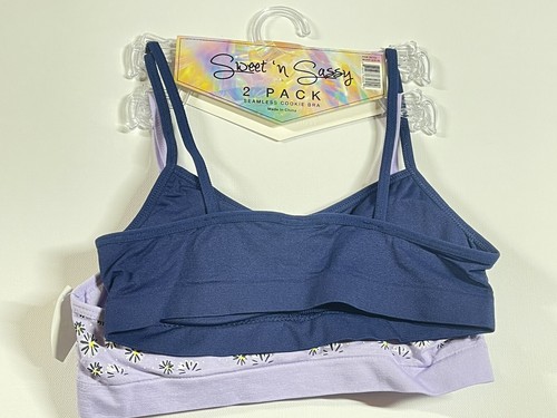 Sweet 'N Sassy Girls 7 Pack Seamless Bra Size 32-Medium Multi-Colors RN36753 - Picture 3 of 6