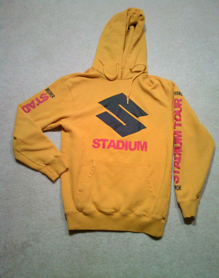 Justin Bieber Stadium Tour Hoodie Sweatshirt XS Extra Small Yellow