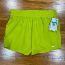 Nike Girls' Dri-FIT One High-Waisted Woven Training Shorts XL Bright Cactus NWT
