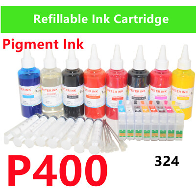 Empty Refillable Ink Cartridge kit for SureColor P400 Printer T324 324