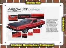Metal Sign - 1978 Plymouth Arrow Sign Variant 5 Metal Sign - 1978 Plymouth Arrow Sign Variant 5