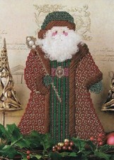 OLD WORLD SANTA 13 1/2" CHRISTMAS PLASTIC CANVAS PATTERN INSTRUCTIONS