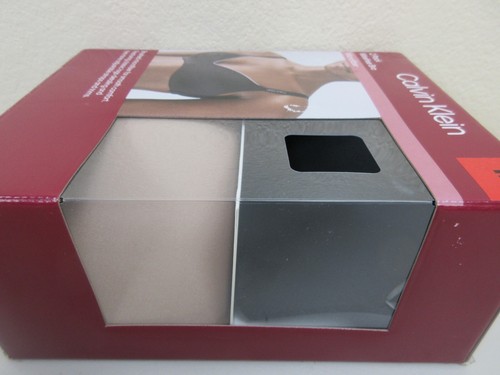 Calvin Klein 2 Pack Microfiber Wirefree Bra - Size M - Black/Honey (Brand New) - Picture 4 of 5