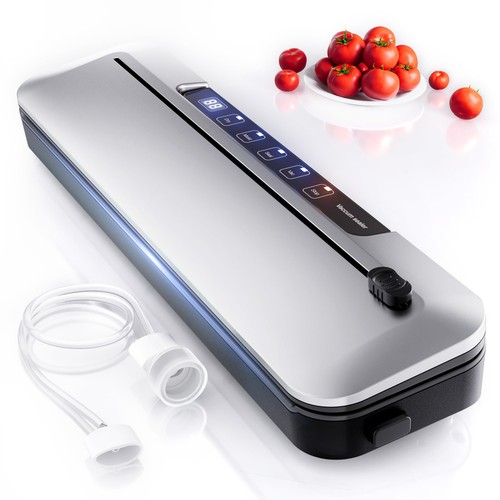 Vacuum Sealer Machine,75Kpa Precision Suction Power 6-in-1 Food Sealer with D...