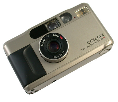Contax T 2 T2 Analog Premium Compact Camera Zeiss Sonnar 2.8/38 T* Flash Faulty